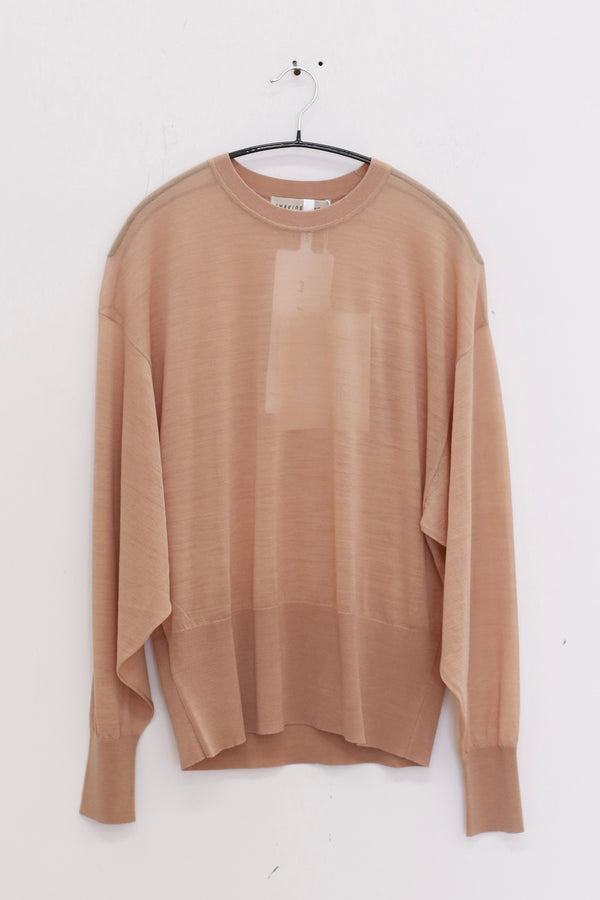 SWAYING 25 Spring/Summer Silk Wool Pullover SW-SW25SS1T18C1-TUO Camel
